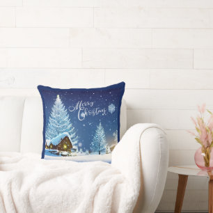 Coussin Noël hiver Wonderland Festif de vacances