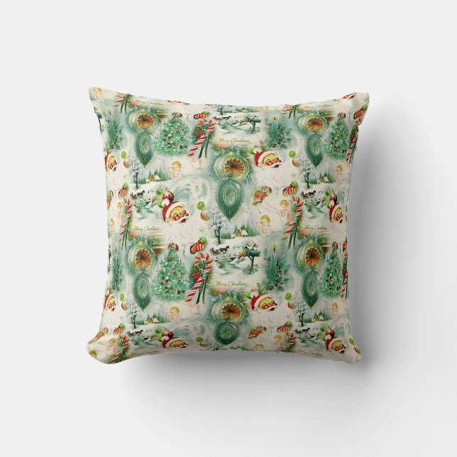 Coussin Noël Kitschmas nostalgique  (Recto)