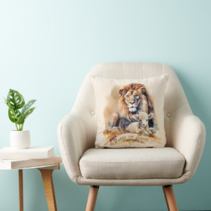 Coussin Noël Lion et Agneau