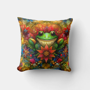 Coussin NOËL ~ Noël d'une grenouille ~