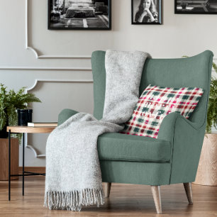 Coussin Noël Plaid moderne   Joyeux Joyeux