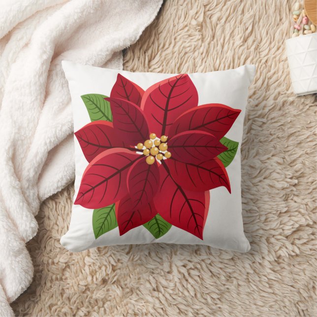 Coussin Noël Poinsettia (Couverture)
