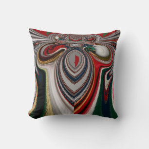 Coussin Noël Retro Texture Vintage Art Abstrait Imprimer