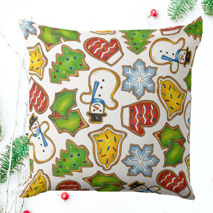 Coussin Noël Sucre Cookies Fête Aliments Imprimer
