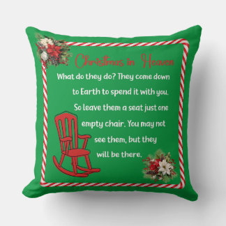 Coussin Noël vert au ciel