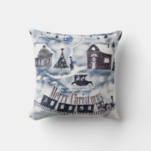 Coussin Noël, Vintage,