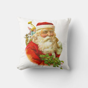 Coussin Noël vintage Père Noël