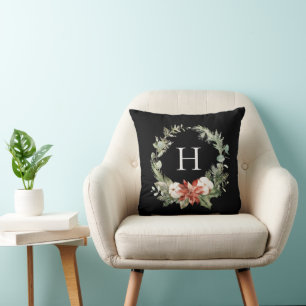 Coussin Noël Wreath Monogram
