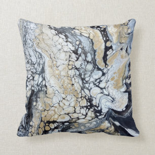 Coussin noir & blanc en gras