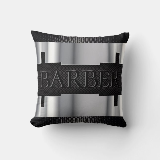 Coussin Noir de coiffeur, argent (Recto)