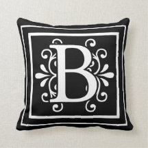 Noir de monogramme de la lettre B