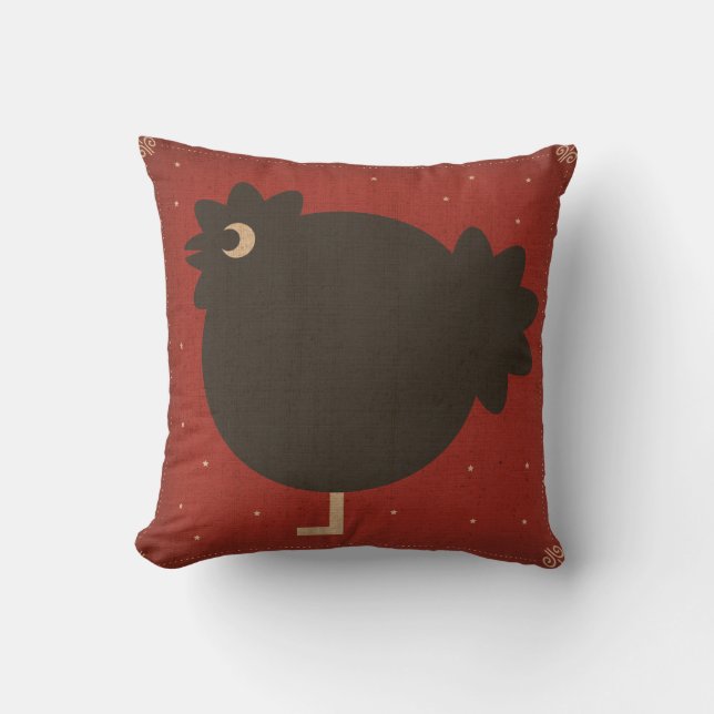 Coussin noir de poulet (Recto)