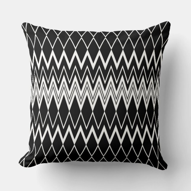Coussin Noir et blanc (Recto)