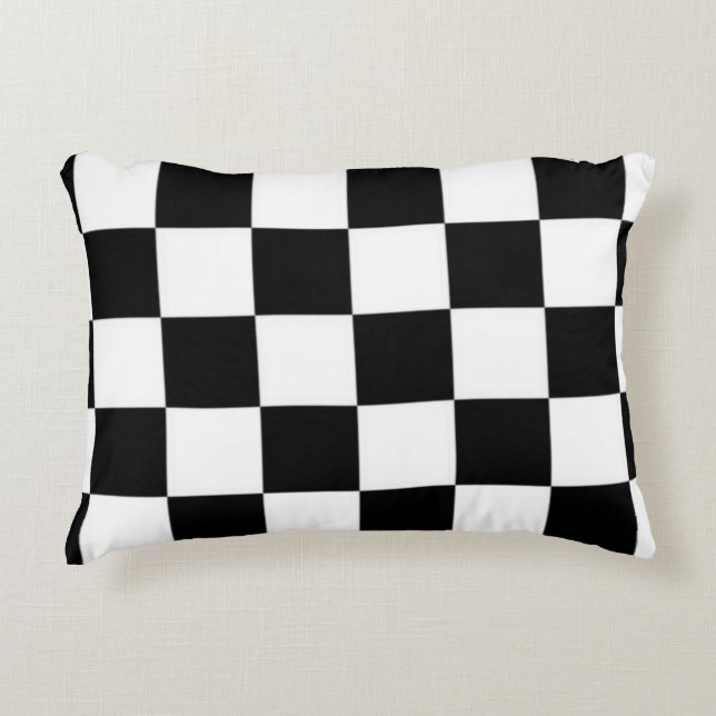 Coussin noir et blanc (Devant)