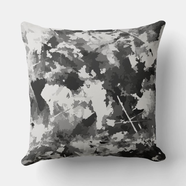 Coussin Noir et blanc (Verso)