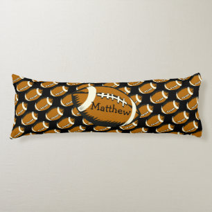 Coussin noir et Brown du football d'organisation