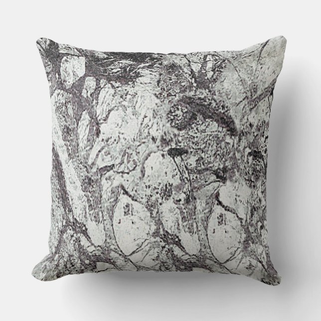Coussin Noir et Marbre blanc (Recto)
