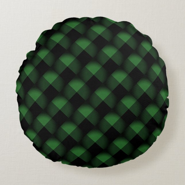 Coussin noir et vert (Devant)