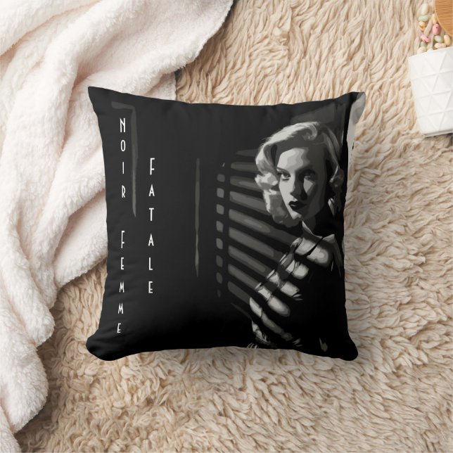 Coussin Noir Femme Fatale (Couverture)