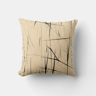 Coussin Noir simple et beige japonais