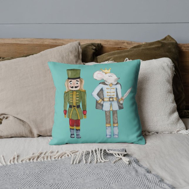 Coussin Noisette personnalisée Noisette Bleu (Créateur téléchargé)