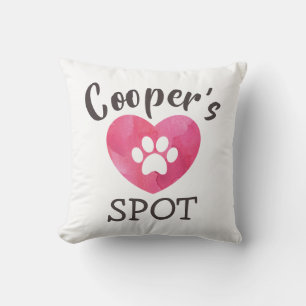 Coussin Nom de compagnie personnalisé emplacement réservé 