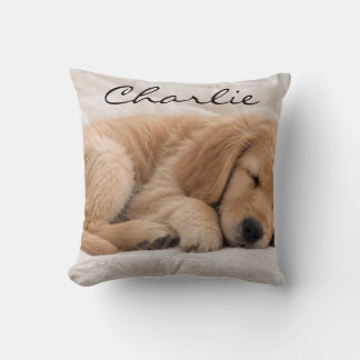 Coussin Nom de compagnie personnalisé Photo