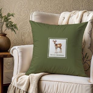 Coussin Nom de famille à palette neutre classique cadeau d