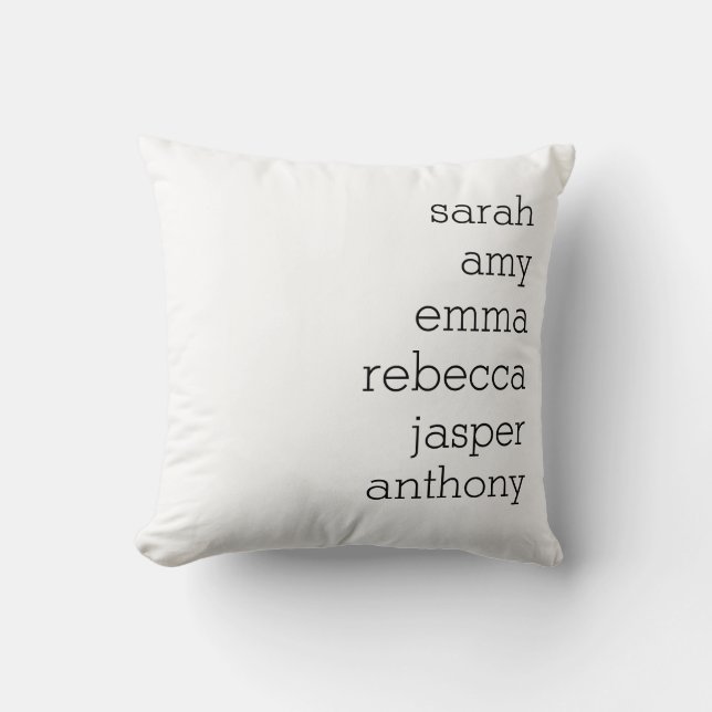 Coussin Nom de famille personnalisé Jeu d'oreiller, Person (Recto)