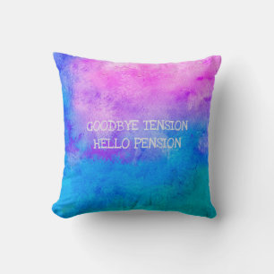 Coussin Nom de la retraite Humour Adieu Tension Bonjour Pe