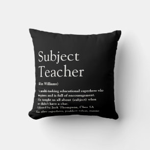 Coussin Nom Définition Black and White Fun Modern