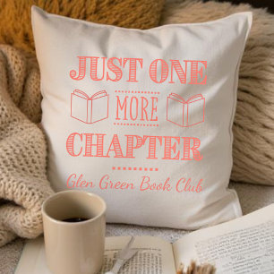 Coussin Nom du club de lecture, juste une autre citation d