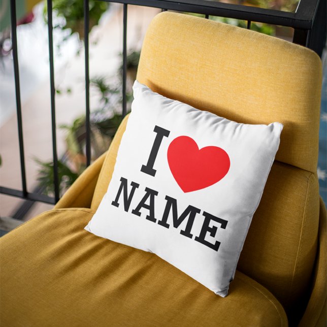 Coussin Nom du coeur (Créateur téléchargé)