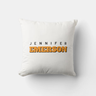 Coussin Nom moderne minimaliste professionnel simple
