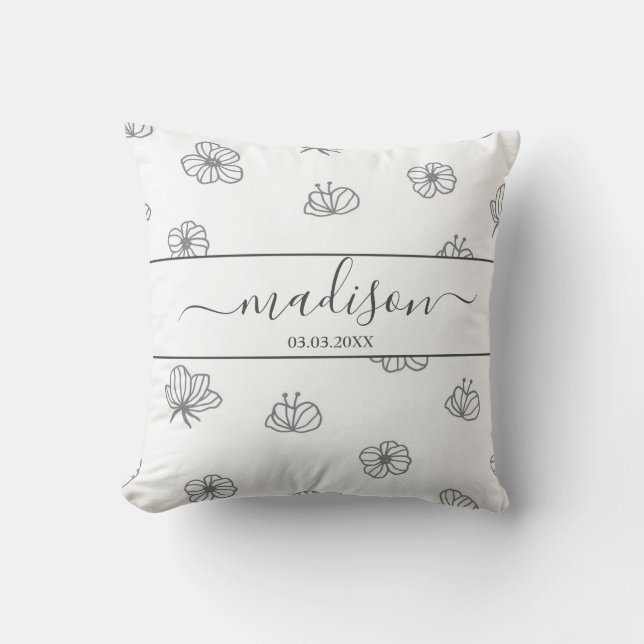Coussin Nom personnalisable (Recto)