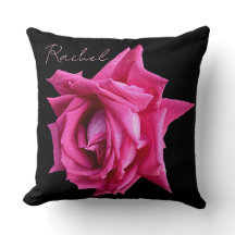 Nom personnalisable Rachel jolie rose fleurie
