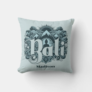 Coussin Nom personnalisé Bali