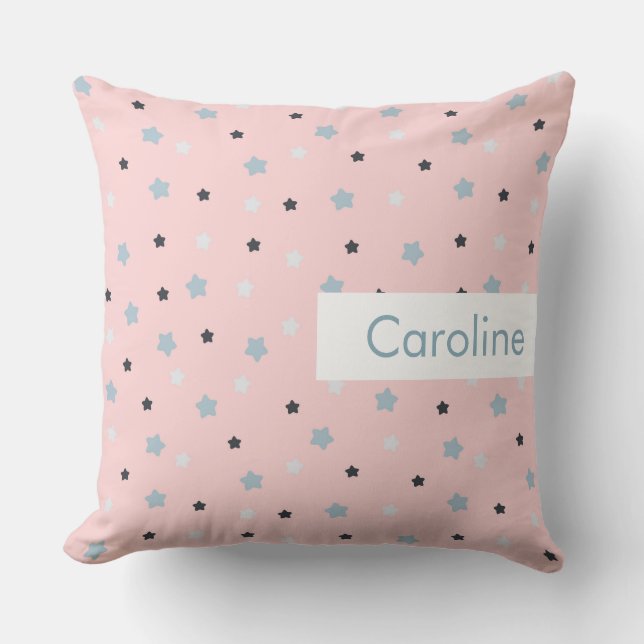Coussin Nom personnalisé Enfants Motif mignon (Recto)