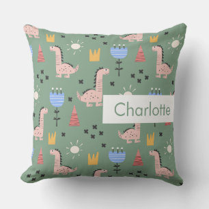 Coussin Nom personnalisé Enfants Motif mignon