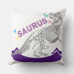 Coussin Nom Personnalisé Mamasaurus Mom Trex Dino Dino Fun