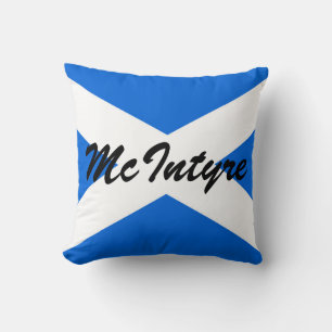 Coussin Nom personnalisé Scottish Flag tpcnt