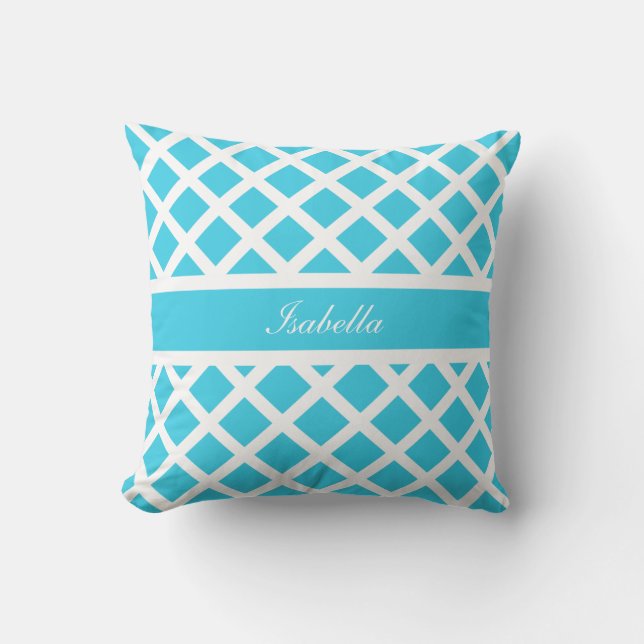 Coussin nommé fait sur commande de diamant (Recto)