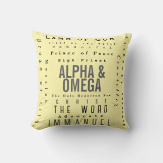 Coussin Noms Chrétiens De Dieu, Moderne Simple