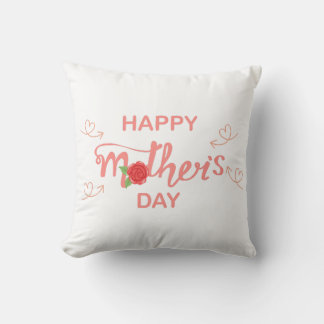 Coussin Noms de famille personnalisés Écriture de cœur pou