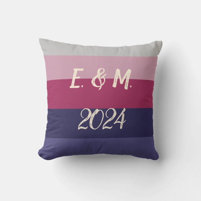 Coussin Noms personnalisables Jeu d'oreiller (Recto)