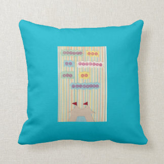 Coussin Non mon cirque. Non mes singes. Carreau