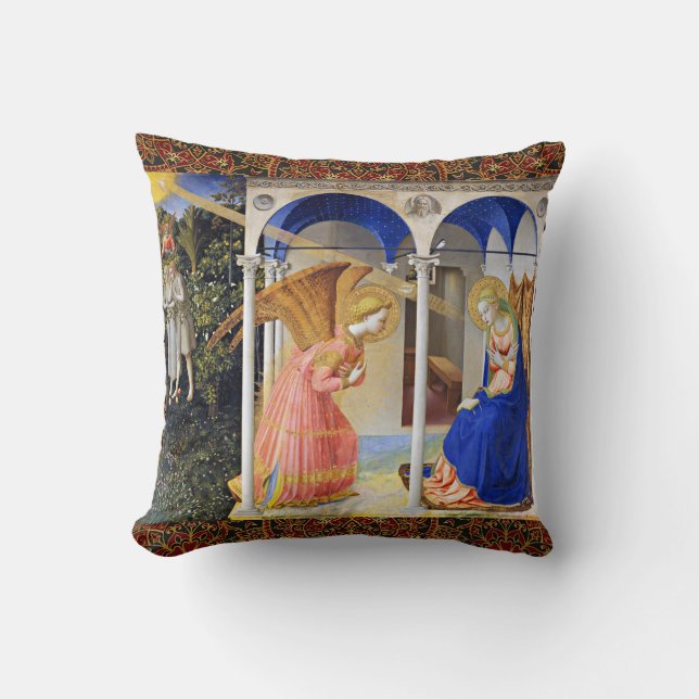 Coussin NONCIATION de Fra Beato Angelico (Recto)