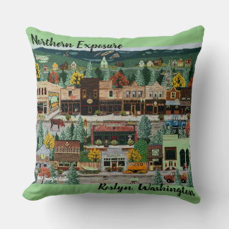 Coussin "Northern Exposure" ~ Roslyn, Washington