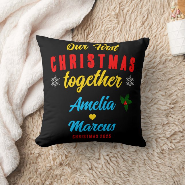 Coussin Nos premiers Noël Ensemble Flammes De Neige (Couverture)