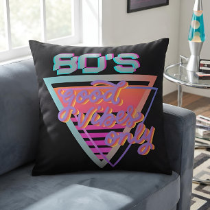 Coussin Nostalgique ambiance rétro des années 80 et bonnes